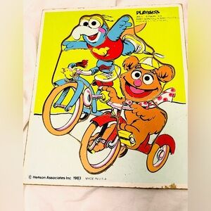 Vintage Playskool Chipboard Puzzle Collection